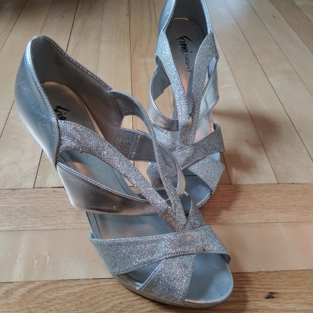Fioni Night Silver Heels